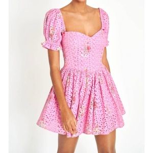 LoveShackFancy Altima Mini Dress